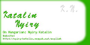 katalin nyiry business card